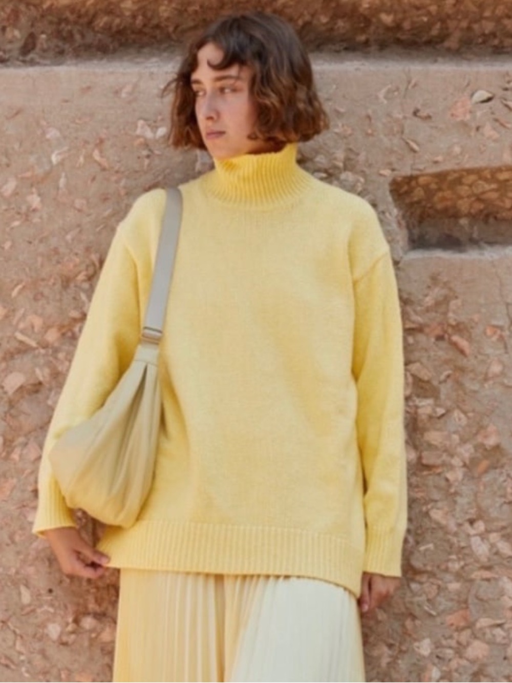 Uniqlo Yellow Turtleneck Sweater